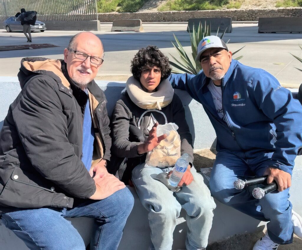 Young man on the streets responds to Jesus. 